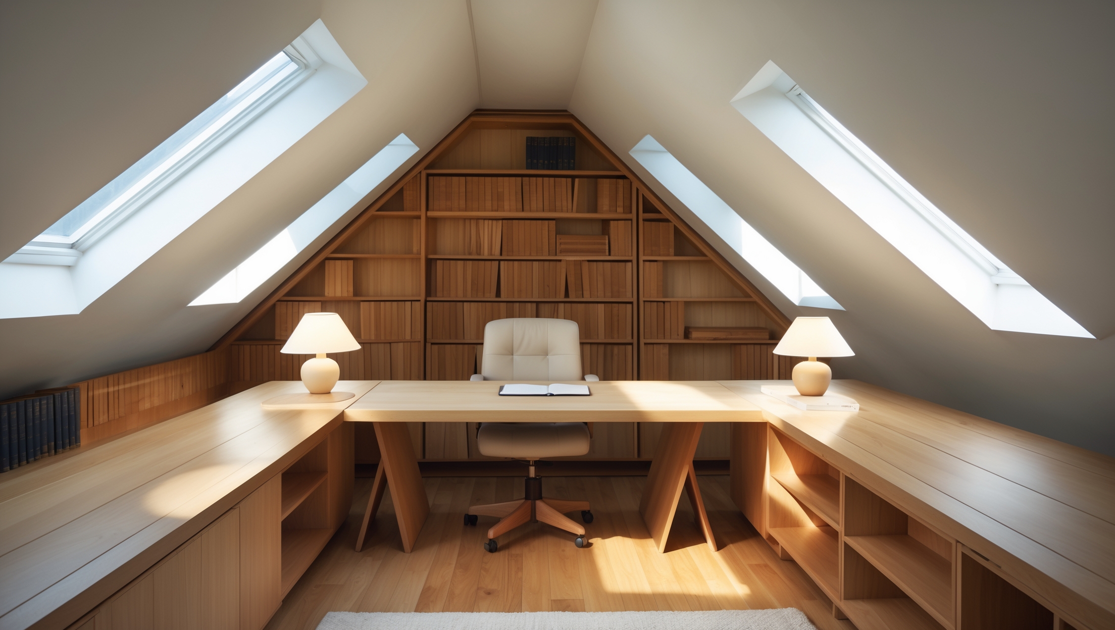 Case Study: Unfinished Attic to Cozy Home Office